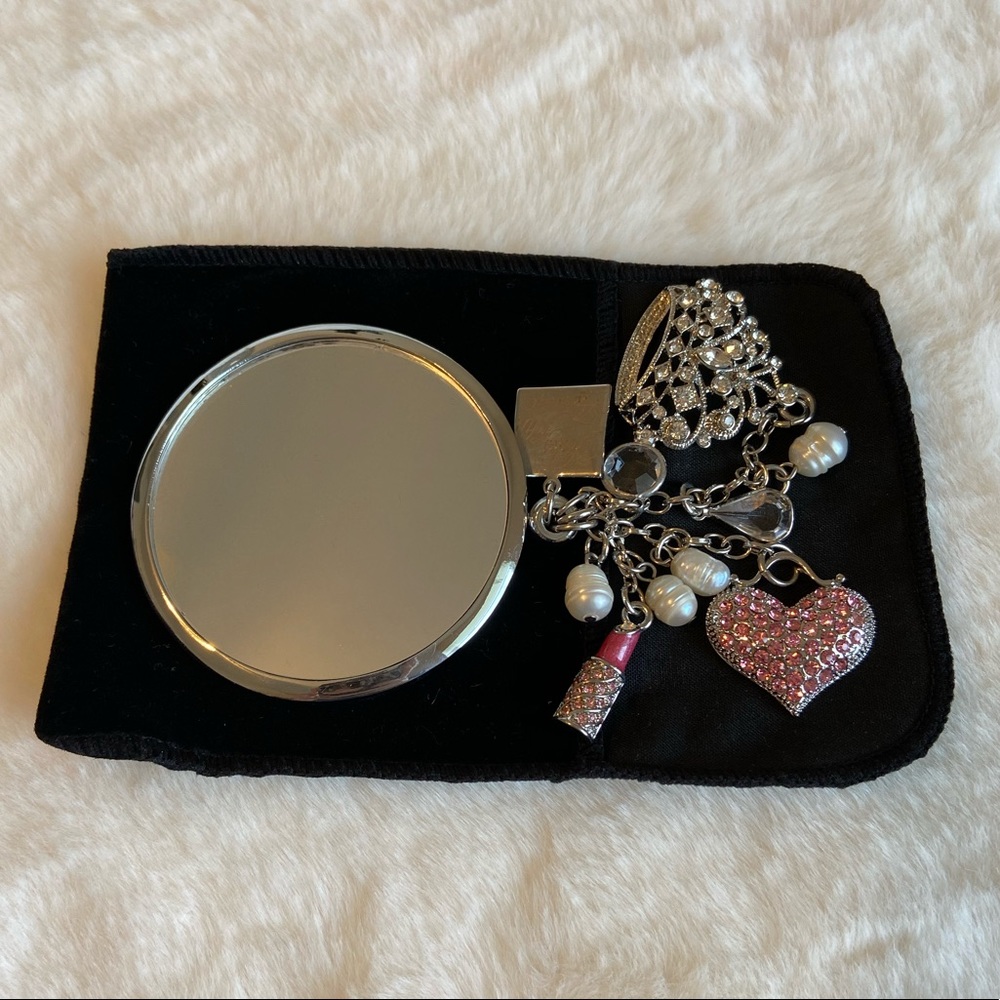 Swarovski Crystal Queen Pocket Mirror - Picture 2 of 9